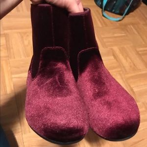 Crushed Velvet Booties